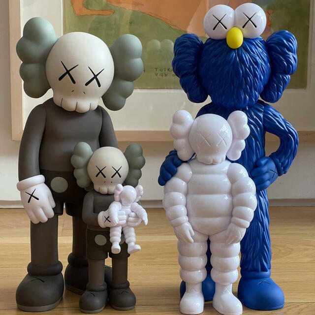 その他 #1 KAWS FAMILY BROWN/BLUE/WHITE Medicom Toy KAWS FAMILY