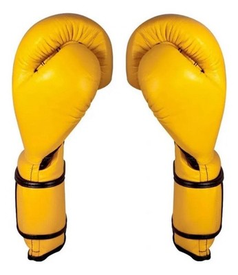 RARE PRO Yellow CLETO REYES Boxing Gloves Strap Closure Sparring