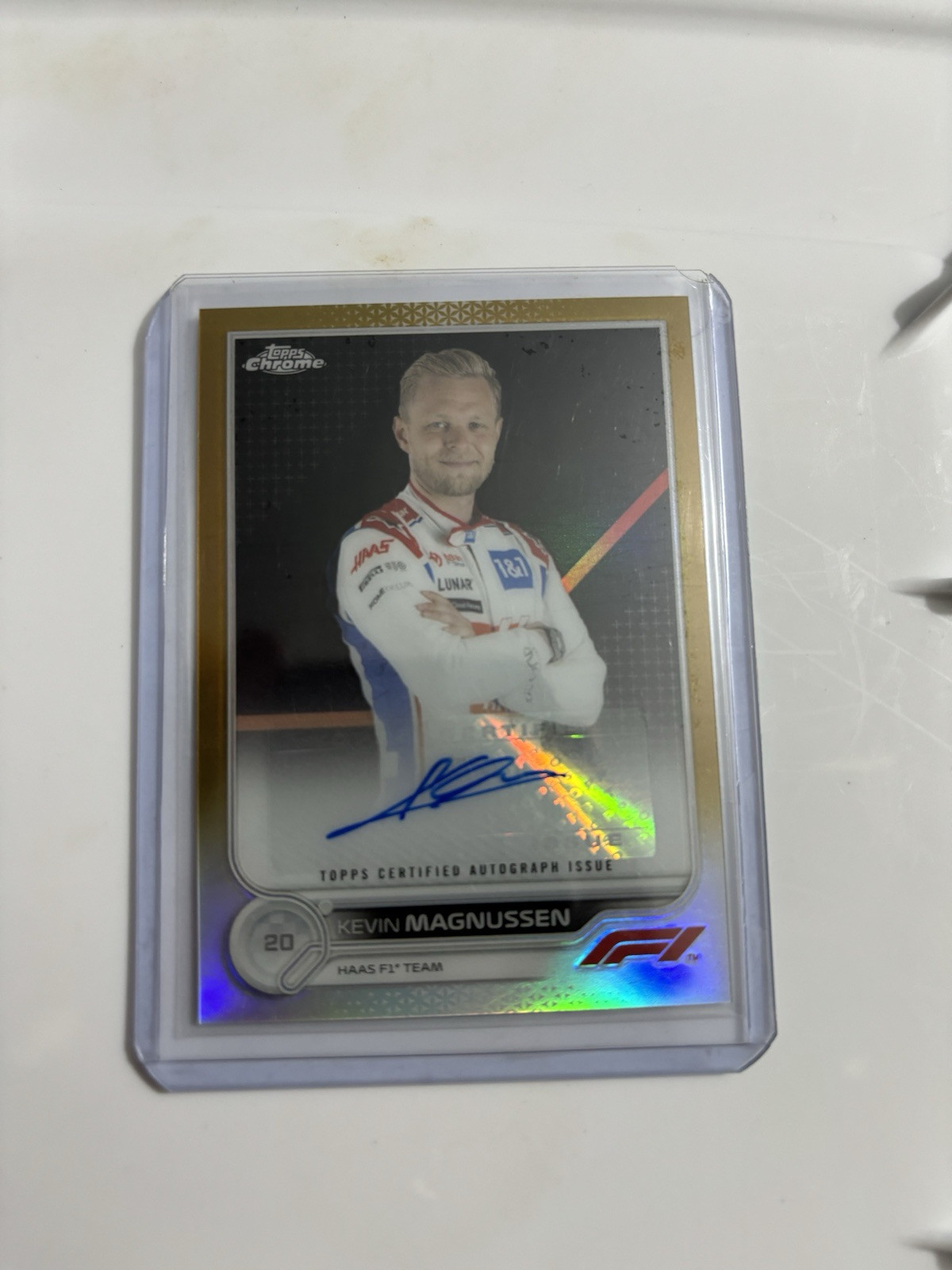 F1カード Kevin Magnussen シールサインカード