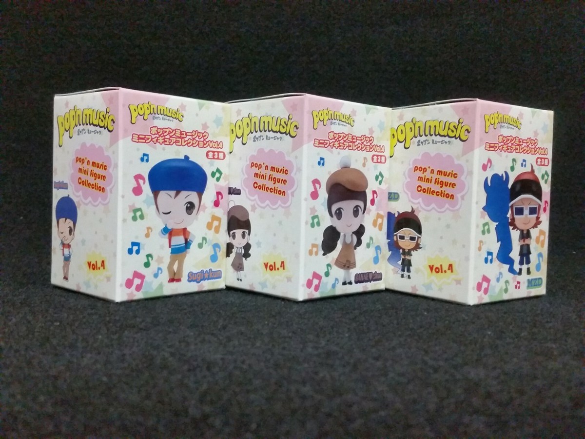 Pop'n Music Mini Figure Pugyutto Collection Vol. 4 Sugi kun & MZD