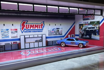 Summit Racing Garage Theme 1:64 Model Diorama Display LED Lighting