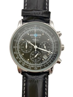 ZEPPELIN 7580-2 Quartz Analog Watch Navy Leather Mint JAPAN | eBay