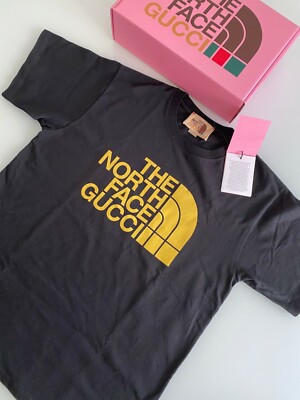 BRAND NEW GUCCI x THE NORTH FACE Logo T-shirt SIZE S OVERSIZE
