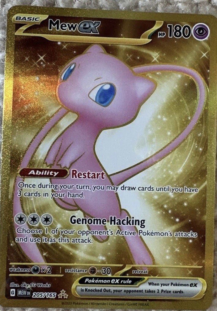 Mew EX 205/165 Gold- 151 Scarlet & Violet English - Pokemon TCG | eBay