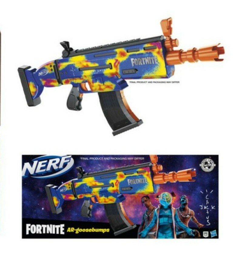 Travis Scott Cactus Jack Fortnite Bundle Goosebumps Nerf Gun +
