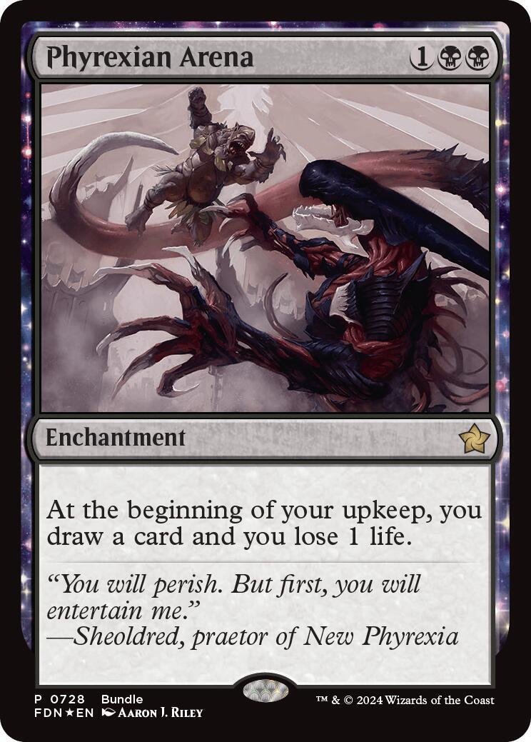 美品 foilファイレクシアの闘技場/Phyrexian Arena 4枚APC 美品 foil