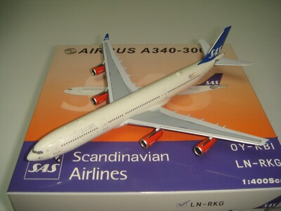 SK SAS航空 Airlinertags A340-313 3等分コンビ色 SK SAS航空