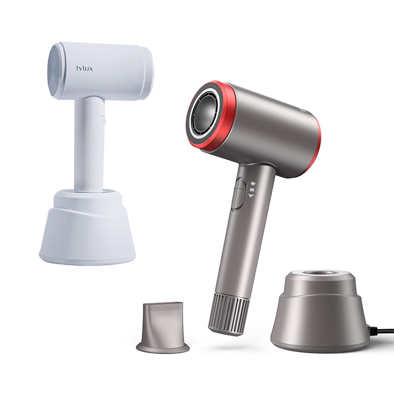 Lylux Cordless Hair Dryer, Low-Heat Blow Dryer with 110, 000 RPM