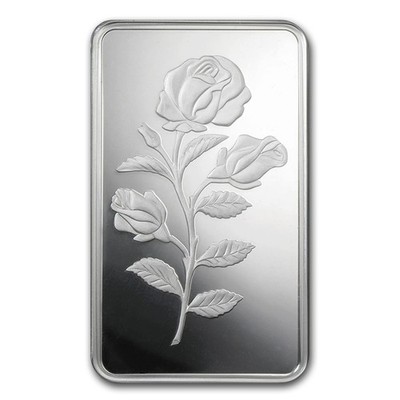 PAMP 1オンス シルバー 希少のバラデザイン 1 oz Silver Bar - PAMP