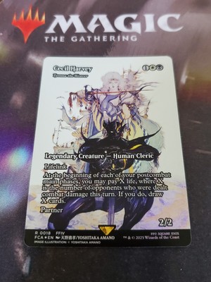 Mtg. Cecil Harvey - Tymna the Weaver. Foil Showcase. Final Fantasy