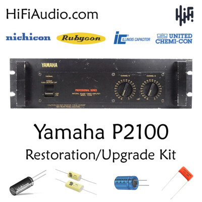 Yamaha P2100 amplifier restoration recap service kit fix repair