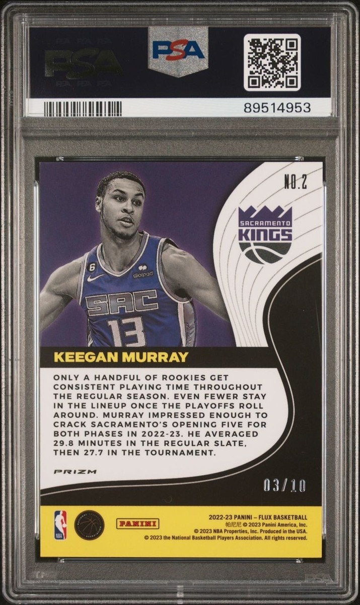 その他 panini flux keegan murray RC /10 PSA10 panini flux keegan