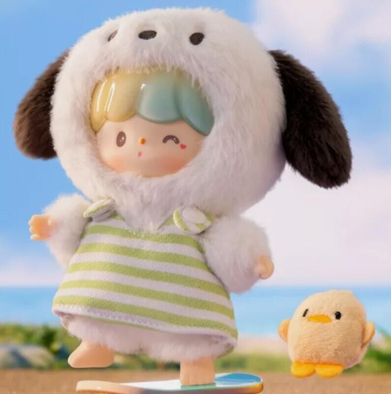 Pochacco-F.UN zZoton Sanrio Love-league Buddies Series Plush Doll
