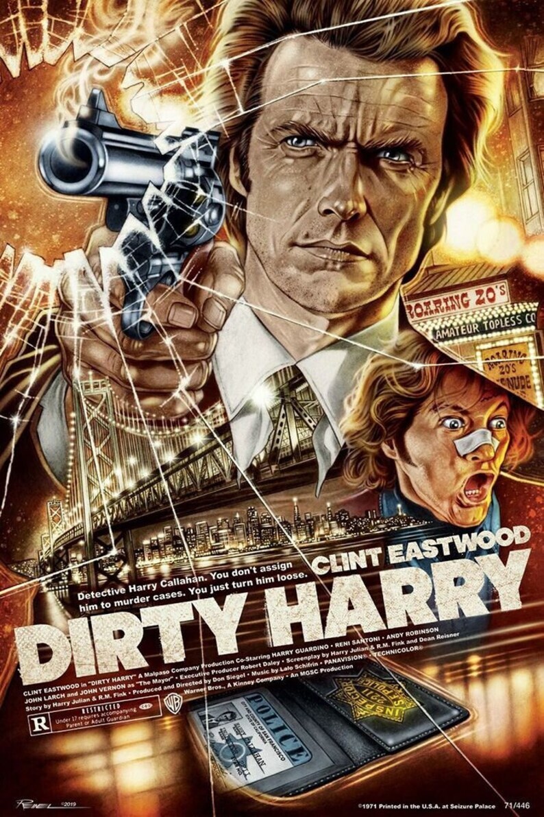ワーナー懸賞品 ダーティハリー（Dirty Harry）ポスター ワーナー懸賞