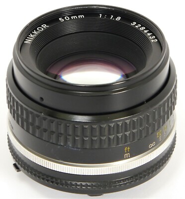 NIKKOR 50mm 1:1.8 Classic Nikon Ai-S SHARP! Prime Lens for 35mm