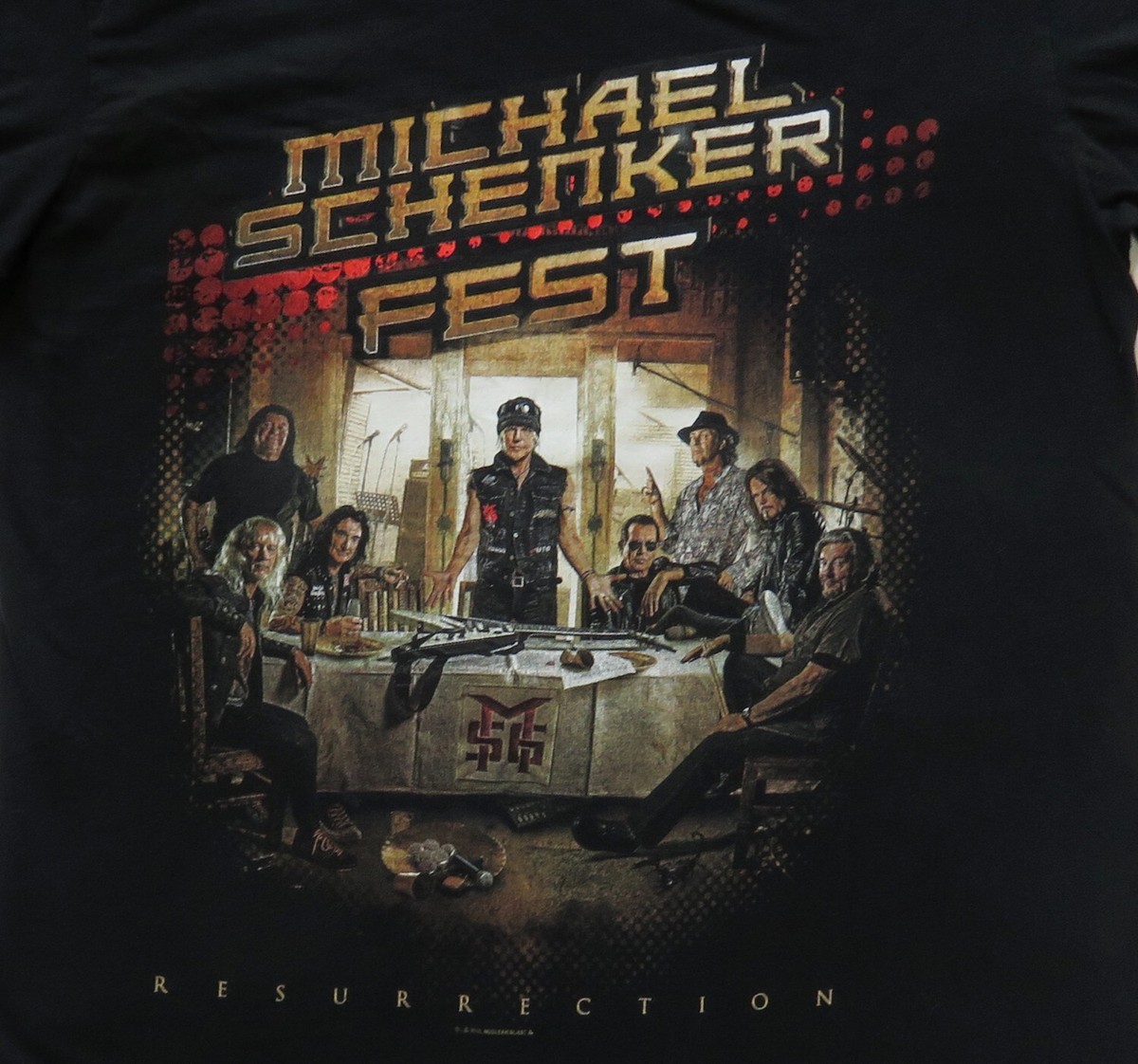 Michael Schenker Fest サイン入りTシャツ S※注意点あり Michael