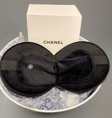 CHANEL BEAUTE Sleeping Eye Mask Travel Pillow Black Novelty GWP