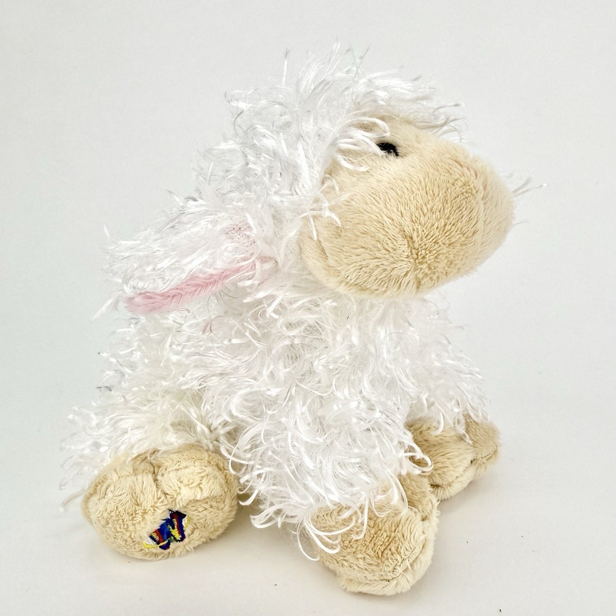 Ganz Webkinz Lil' Kinz White Lamb Plush Animal HS201 Fuzzy Cute