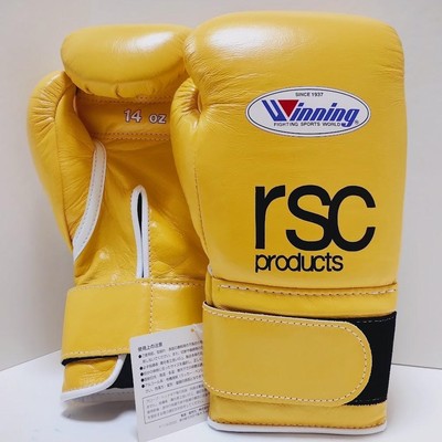 Winning ボクシンググローブ 14 oz イエロー Winning Boxing Gloves