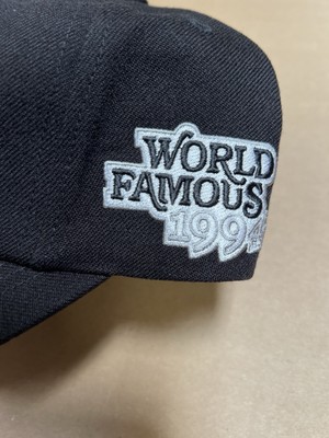 SS25 Supreme World Famous S Logo 6 Panel Cap Hat Black 2025 | eBay