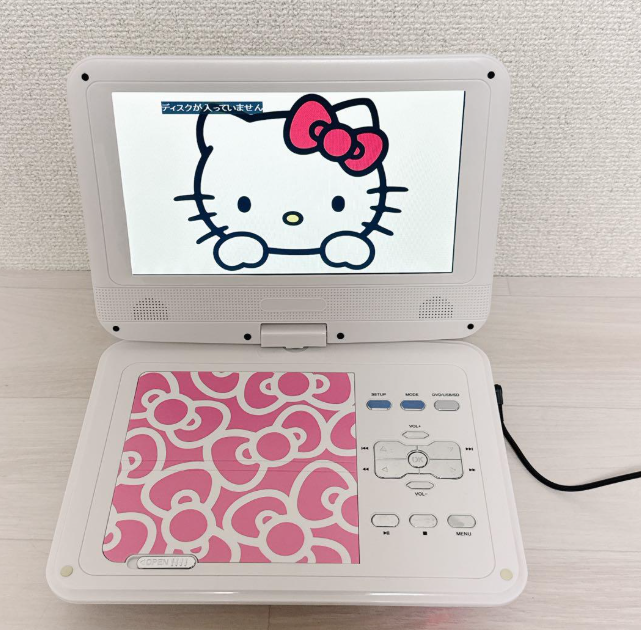 Hello Kitty ポータブルDVDプレーヤー Sanrio Hello Kitty Portable