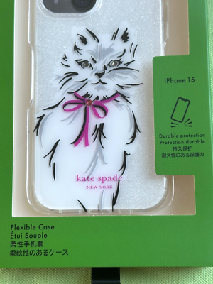 KATE SPADE WHISKERS CAT IPHONE 15 CASE:NWT CAT | eBay