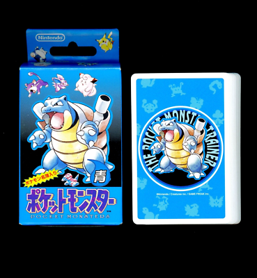 希少】ポケットモンスター青 トランプ Nintendo 1998 初代ポケモン