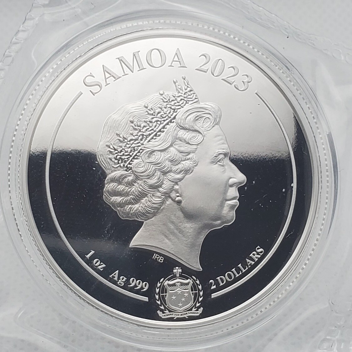 ポパイ2ドルカラー銀貨（サモア）1oz silver999（純銀） 2023年 ポパイ