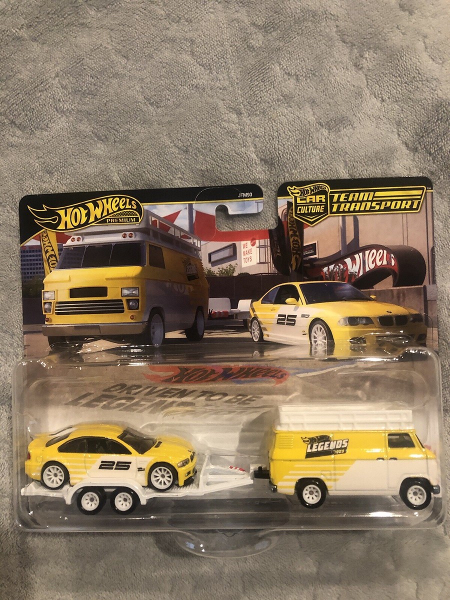 Hot Wheels Premium Team Transport Legends BMW M3 & HW Rally Hauler