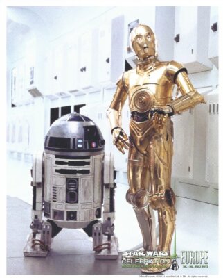 半額 スターウォーズ C3-PO とR2-D2俳優直筆サイン入り写真 証明付き 半額