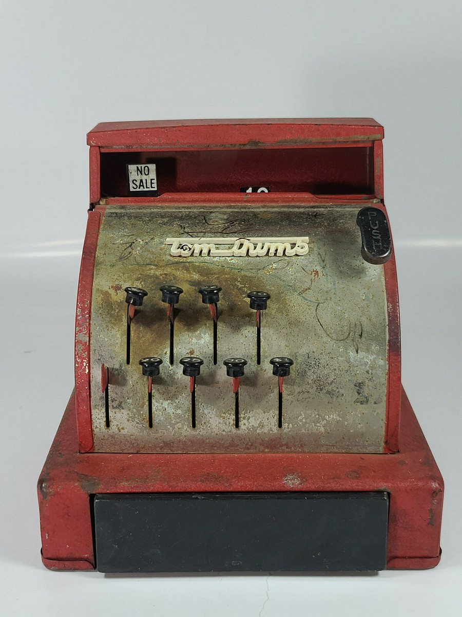 Vintage Metal Tom Thumb Cash Register Toy | eBay