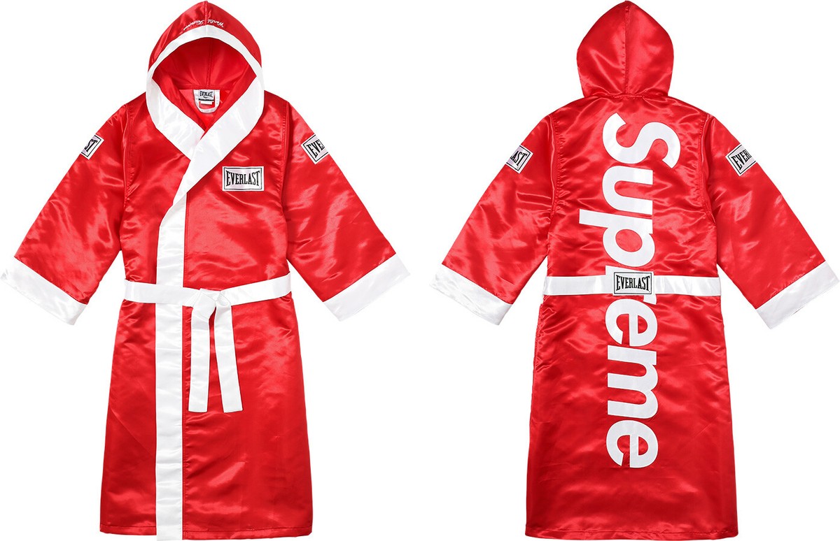 Supreme x Everlast Satin Hooded Boxing Robe FW17 (FW17A84) Size M