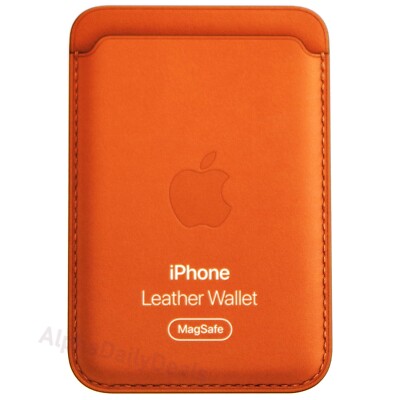 Genuine OEM Apple iPhone Leather Wallet with MagSafe Find My
