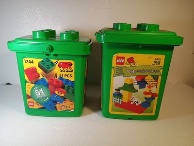 Lego Duplo 3036 & 1744 Complete Sets W/ Extra Pieces Vehicles