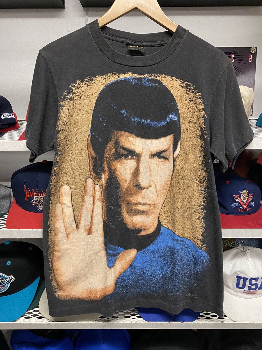 Vintage 1991 Star Trek Spock Black T Shirt Sz Medium | eBay
