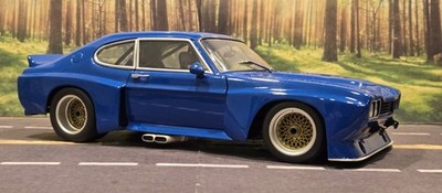 READ** RARE 1/18 Minichamps 1974 Ford Capri RS 3100 Blue Diecast