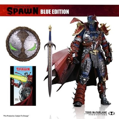 McFarlane Toys Medieval Spawn Classic Blue Kickstarter Figure