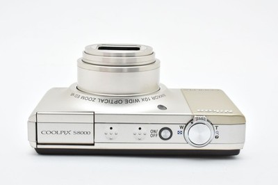 Nikon Coolpix S8000 Silver 14.2MP Compact Digital Camera From