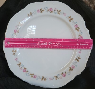 Lg Bristol Spring Garden 12” Platter Fine China Japan pink floral