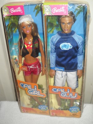 1998 RARE NRFB Mattel Cali Girl Barbie & Cali Guy Blaine 2 Pack