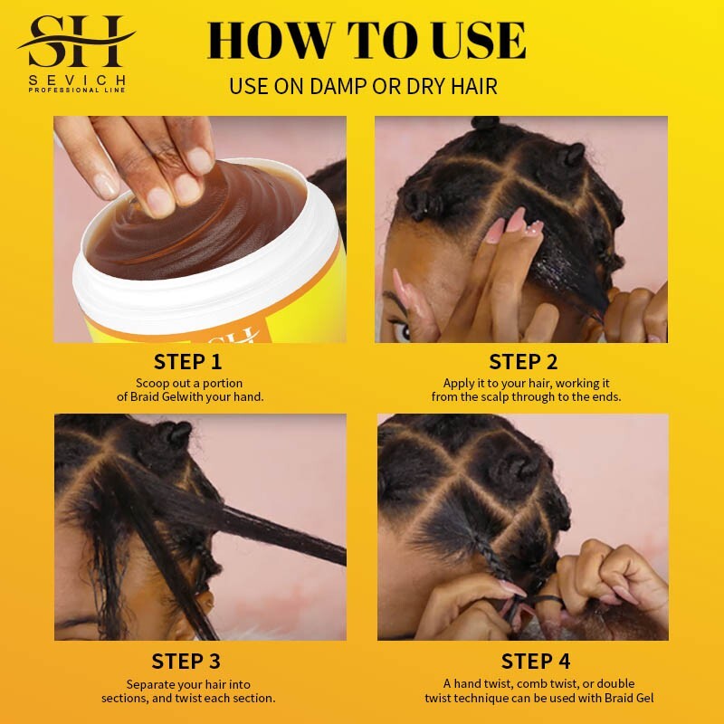 Traction Alopecia Braiding Gel 100g Biotin Cream Edge Control Anti