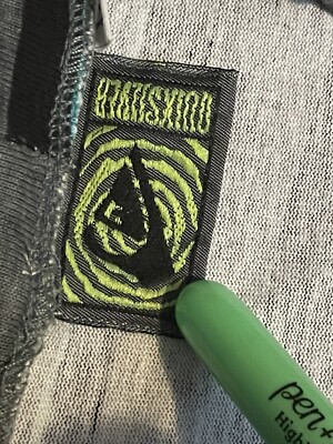 Vintage 80s Quiksilver Striped Single Stitch T-shirt (Blue,Grey