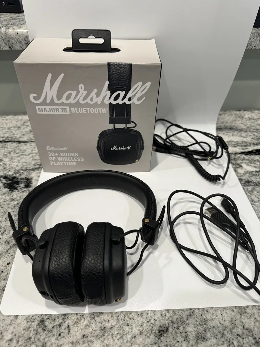 Marshall Major III On the Ear Bluetooth Headphones - Black | eBay
