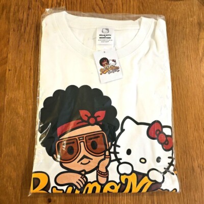 IN STOCK】 BRUNO MARS HELLO KITTY T-shirt Japan Limited Sanrio XL