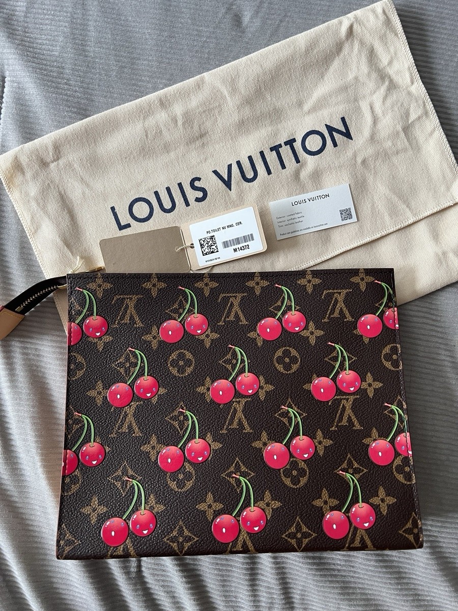 Louis Vuitton x Murakami 2025 Cherries Toiletry Cosmetics Pouch