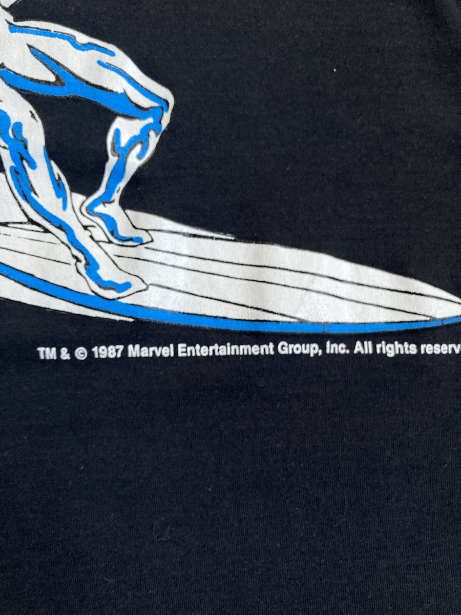 Vintage Marvel SILVER SURFER T Shirt Screen Stars Tag 1987 Med