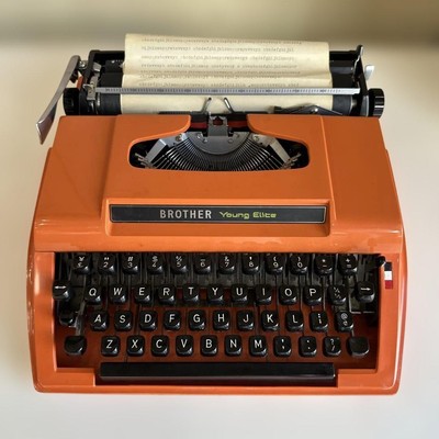 BROTHER ブラザー ヤングエリート タイプライター513 オレンジ レトロ