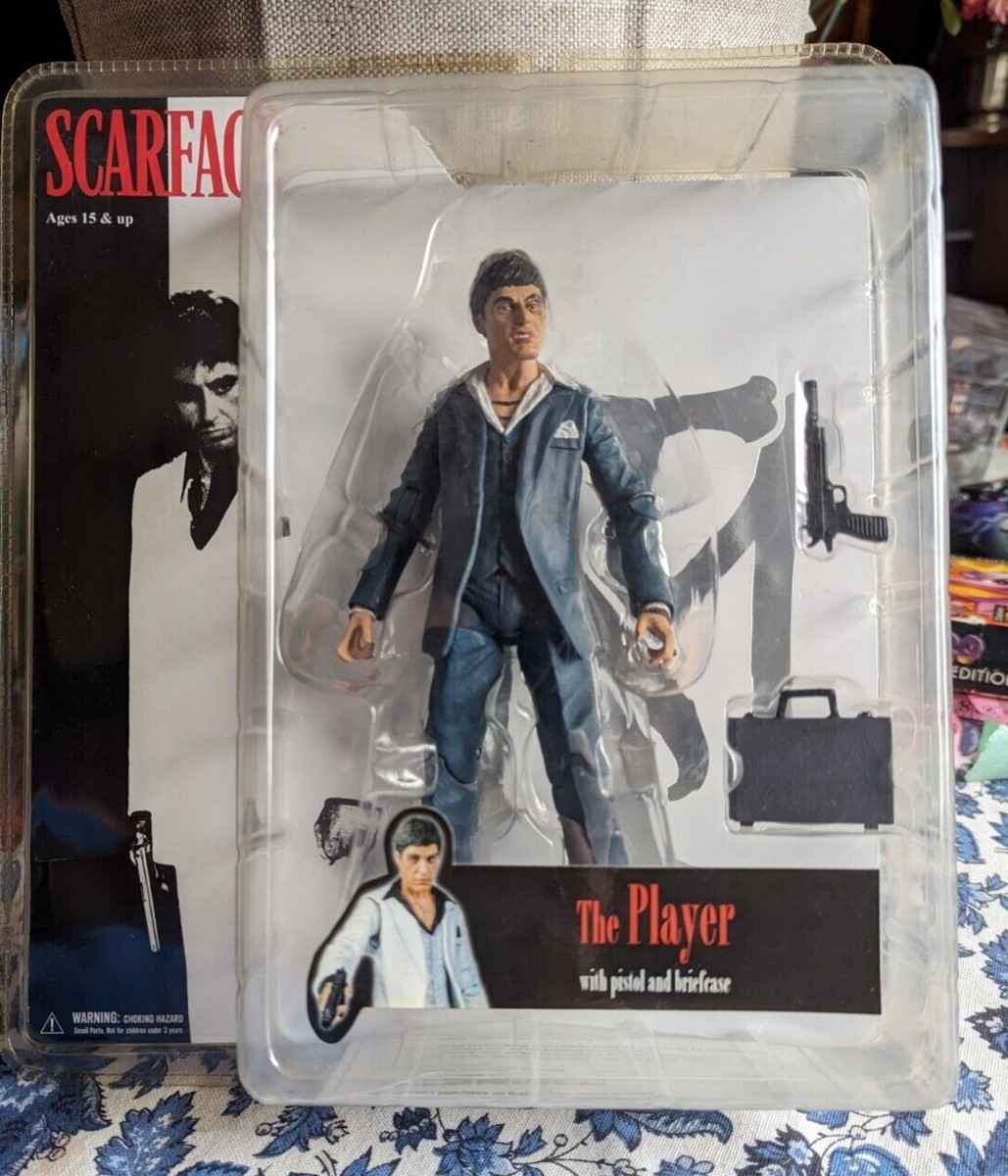 SCARFACE the PLAYER action figure TONY MONTANA black suit MEZCO