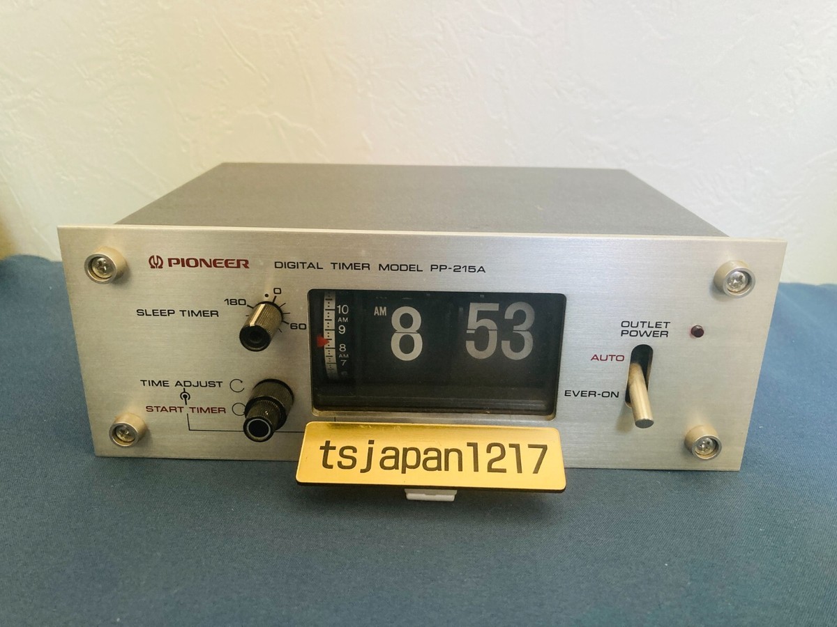 Pioneer PP-215A Digital timer model Alarm Flip Clock Audio