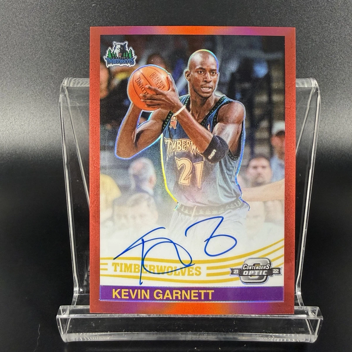 Kevin Garnett Basketball Original Autographed Sports Trading Cards